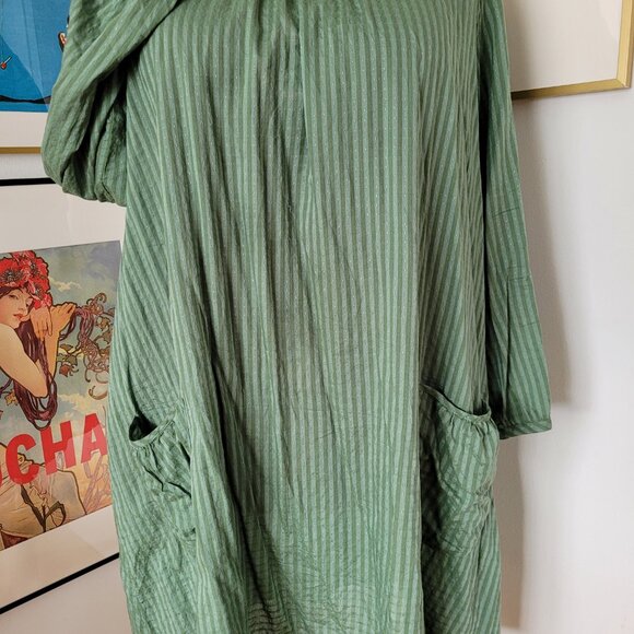 Gudrun Sjoden Green Striped Tunic - Picture 7 of 7